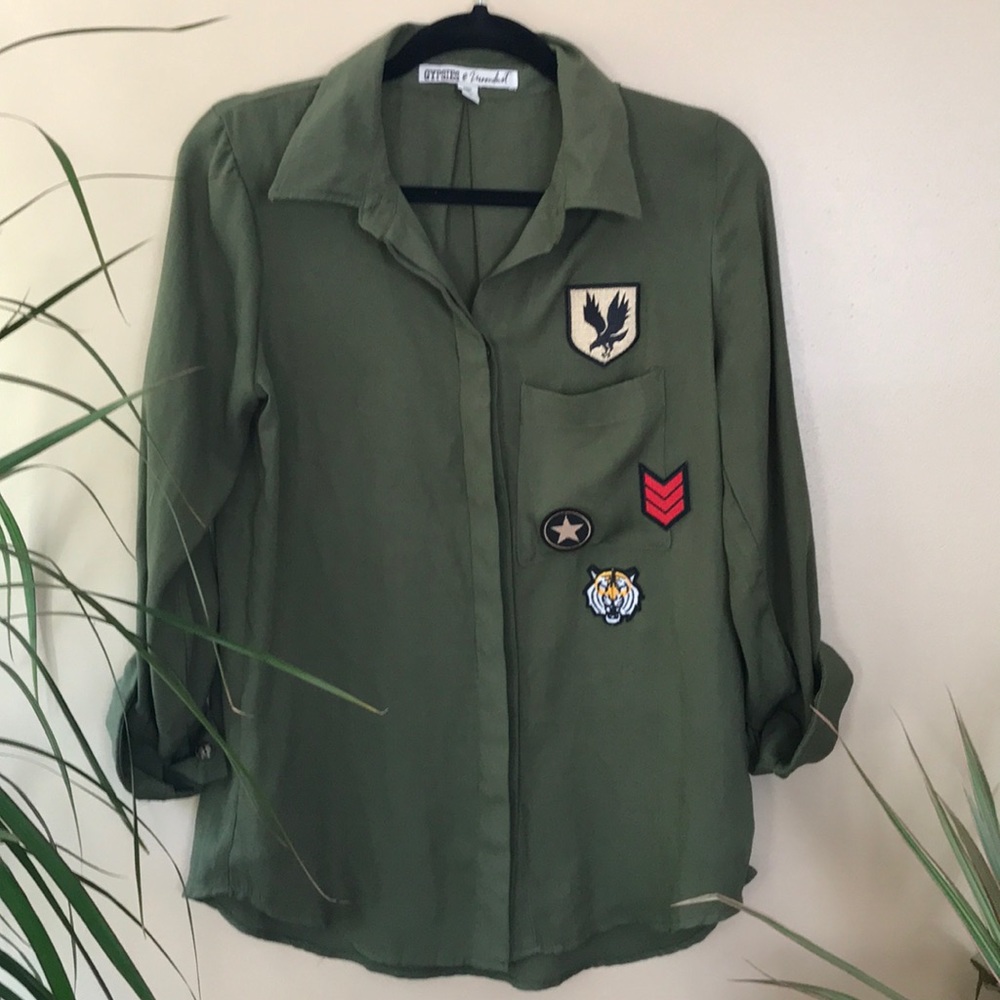 Military button down shirt
